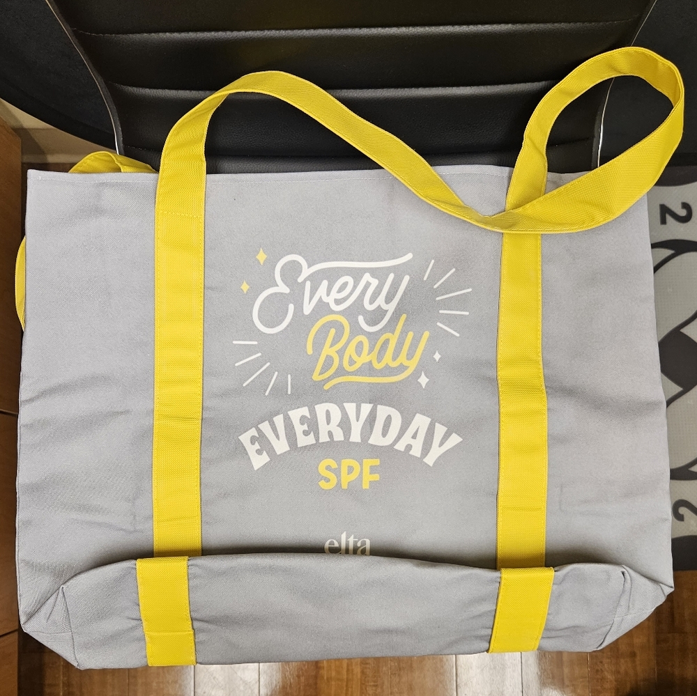 🌟 5 for $100! EltaMD Large Tote Grey & Yellow